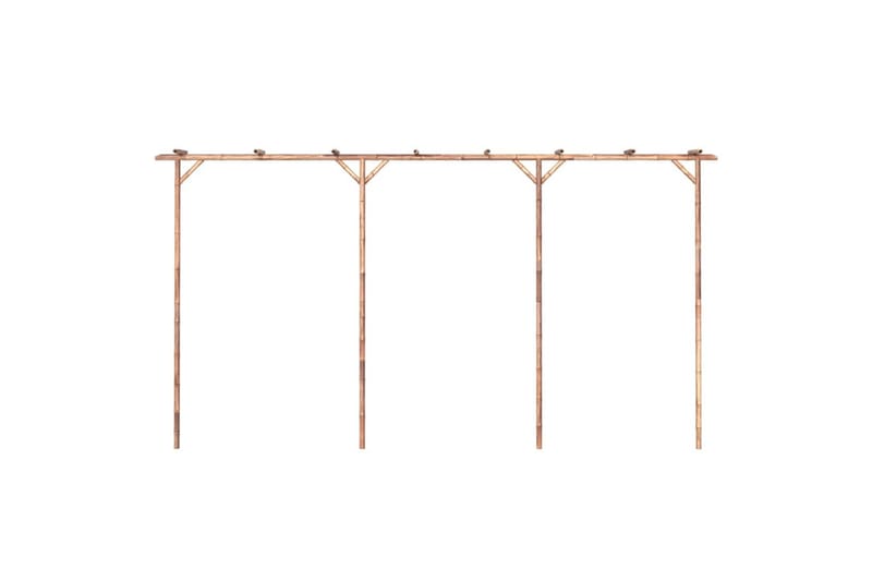 beBasic pergola 385x40x205 cm bambus - Brun - Havemøbler - Solafskærmning - Pergola