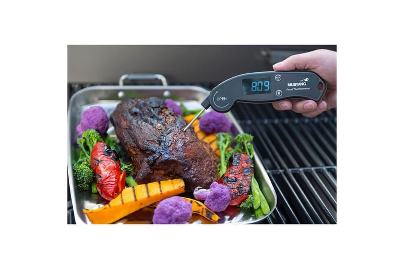 Digital Termometer Mustang Sammenklappelig - Have - Grill - Grill tilbehør - Grilltermometer
