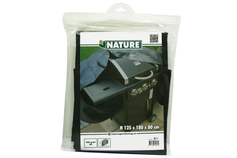 Nature havemøbelovertræk til gasgrill 180x125x80 cm - Sort - Have - Grill - Grill tilbehør - Grillovertræk