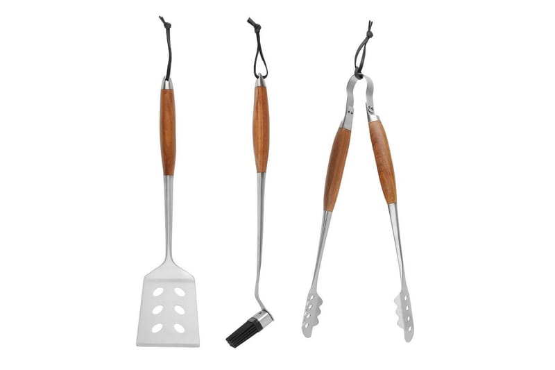 Grillsæt Mustang 3 dele, Brun||Sølv