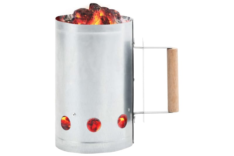 grillstarter galvaniseret stål - Sølv - Have - Grill - Grill tilbehør