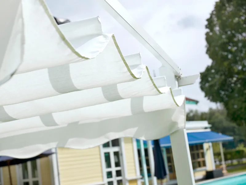 Hillerstorp Skanör Pergolatag 300 x 400 cm - Hvid - Havemøbler - Solafskærmning - Pergola