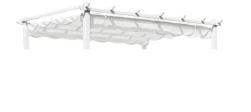 Hillerstorp Skanör Pergolatag 300 x 400 cm - Hvid - Havemøbler - Solafskærmning - Pergola