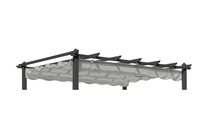 Hillerstorp Skanör Pergolatag 300 x 400 cm, Grå