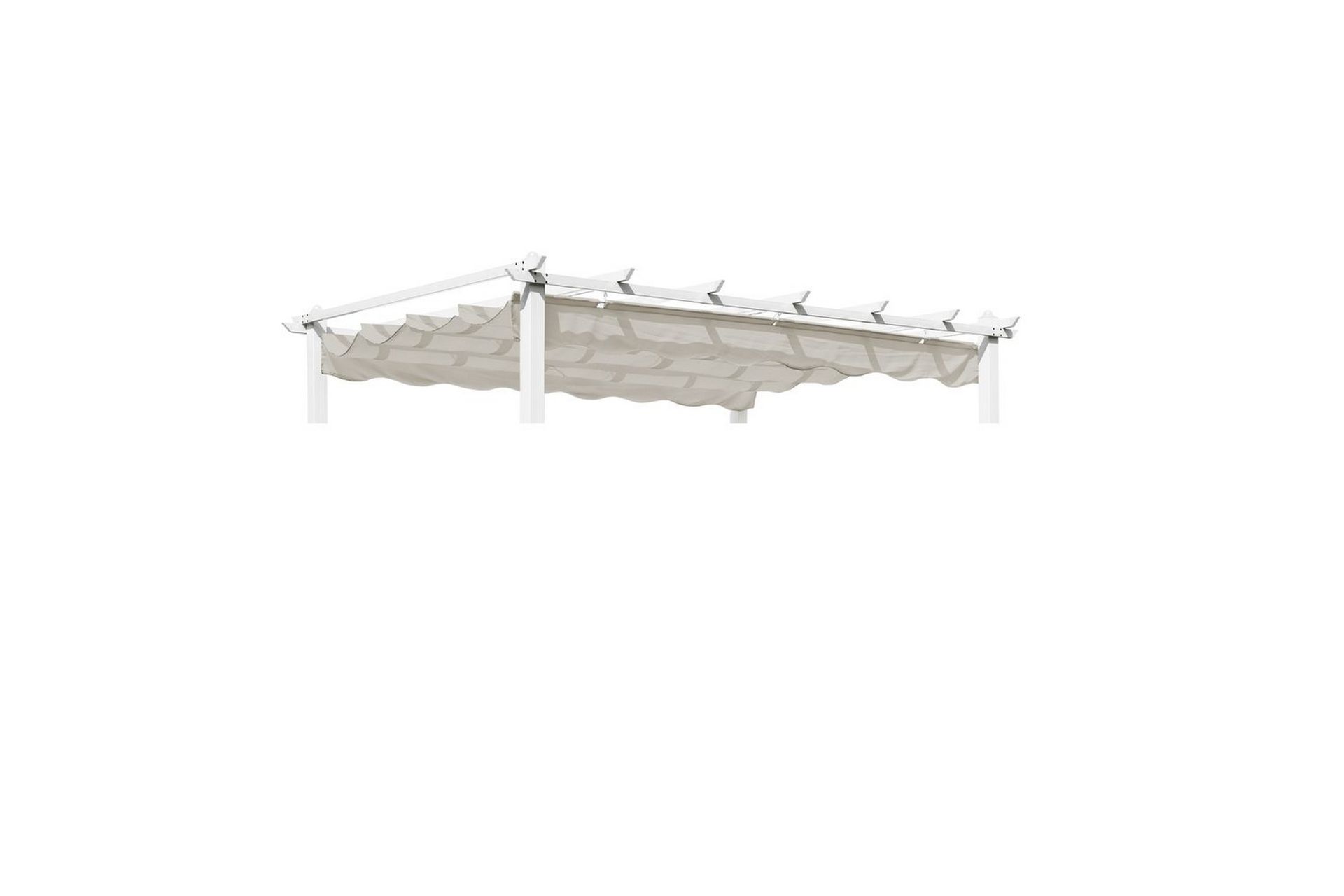 Pergolatag Hillerstorp Skanør 300 x 400 cm - Sand - Havemøbler - Solafskærmning - Pergola
