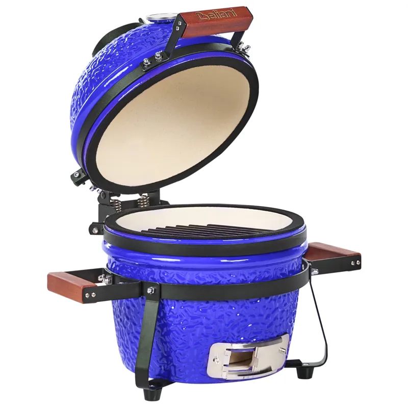 Kamado kulgrill keramik, Blå