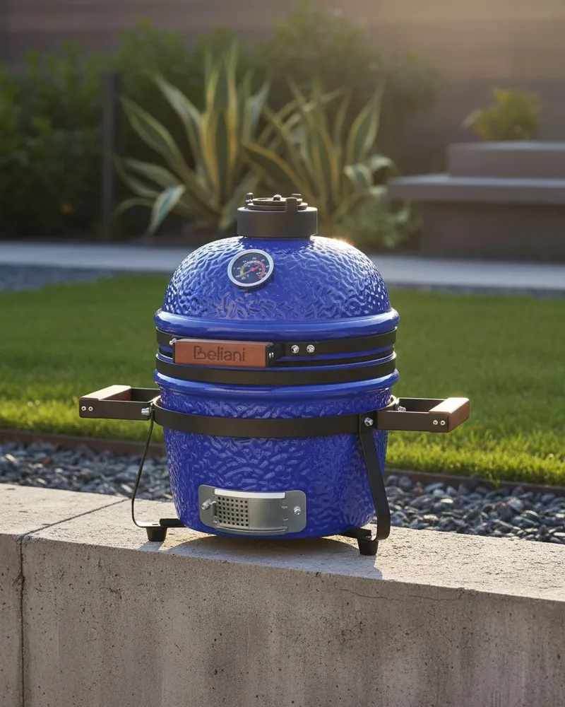 Kamado kulgrill keramik - Blå - Have - Grill - Kulgrille - Kuglegriller