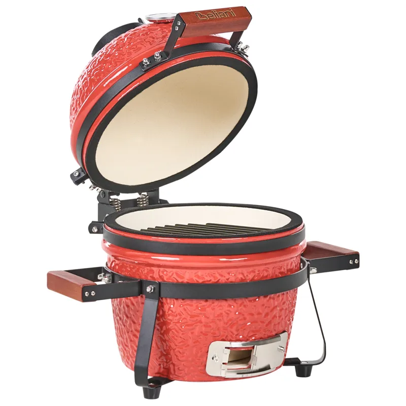 Kamado kulgrill keramik, Rød