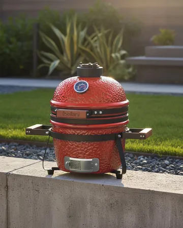 Kamado kulgrill keramik - Rød - Have - Grill - Kulgrille - Kuglegriller