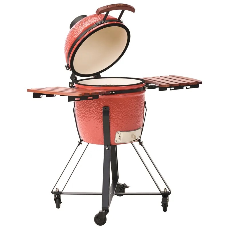Kulgrill Kamado Keramik, Rød/Sort/Brun