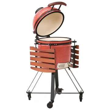 Kulgrill Kamado Keramik - Rød/Sort/Brun - Have - Grill - Kulgrille - Kuglegriller