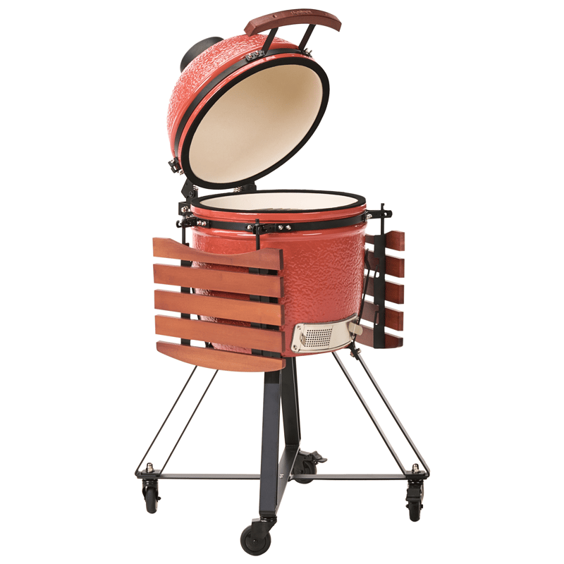 Kulgrill Kamado Keramik - Rød/Sort/Brun - Have - Grill - Kulgrille - Kuglegriller
