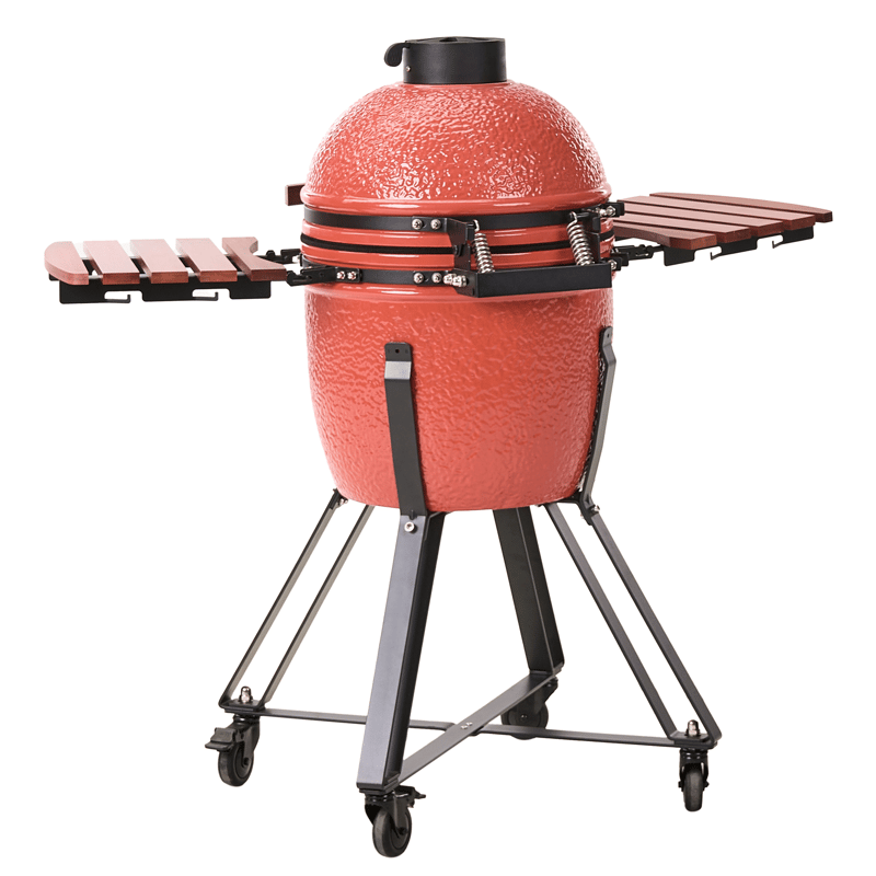 Kulgrill Kamado Keramik - Rød/Sort/Brun - Have - Grill - Kulgrille - Kuglegriller