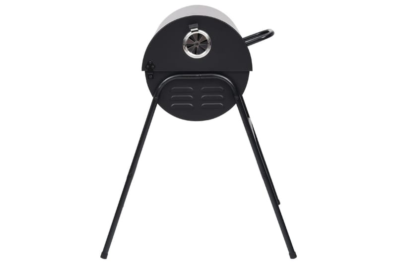 tøndegrill med 2 grillriste 80x95x90 cm stål sort - Sort - Have - Grill - Kulgrille