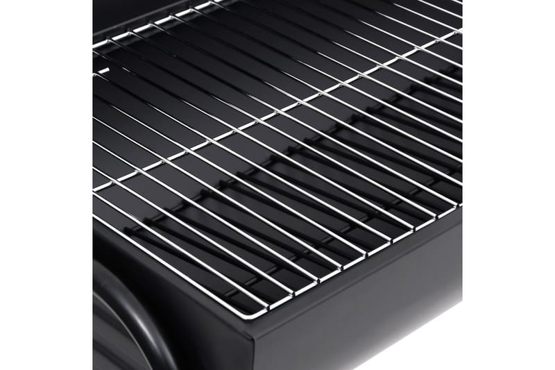 tøndegrill med 2 grillriste 80x95x90 cm stål sort - Sort - Have - Grill - Kulgrille
