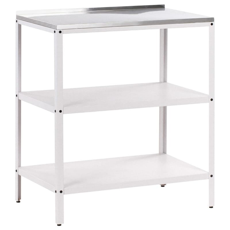 2-delt udekøkken med vask 2 døre Vilama - Hvid, Sølv - Have - Grill - Udekøkken - Komplette udekøkkener