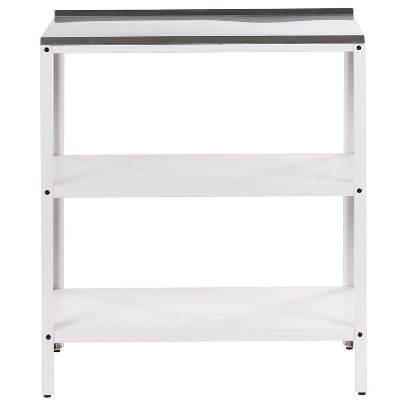 2-delt udekøkken med vask 2 døre Vilama - Hvid, Sølv - Have - Grill - Udekøkken - Komplette udekøkkener