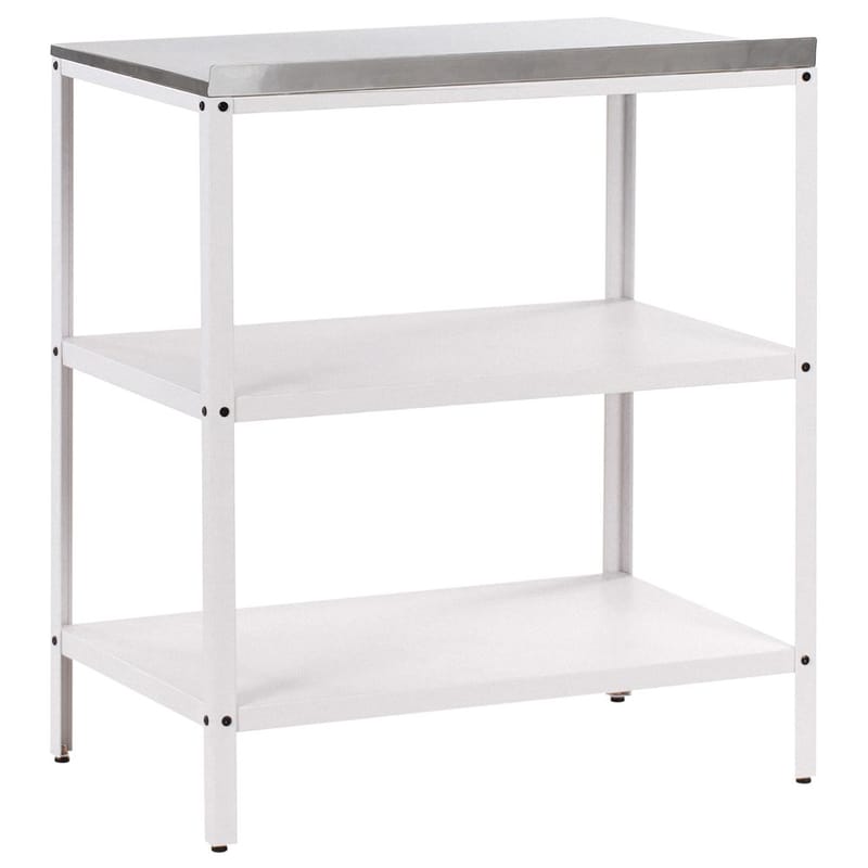 2-delt udekøkken med vask 2 døre Vilama - Hvid, Sølv - Have - Grill - Udekøkken - Komplette udekøkkener