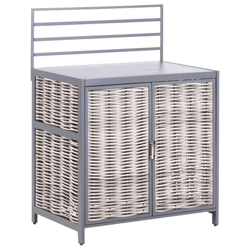 4-delt udekøkken med vask Mirador kunstflet - Grå/Beige - Have - Grill - Udekøkken - Komplette udekøkkener