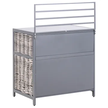 4-delt udekøkken med vask Mirador kunstflet - Grå/Beige - Have - Grill - Udekøkken - Komplette udekøkkener