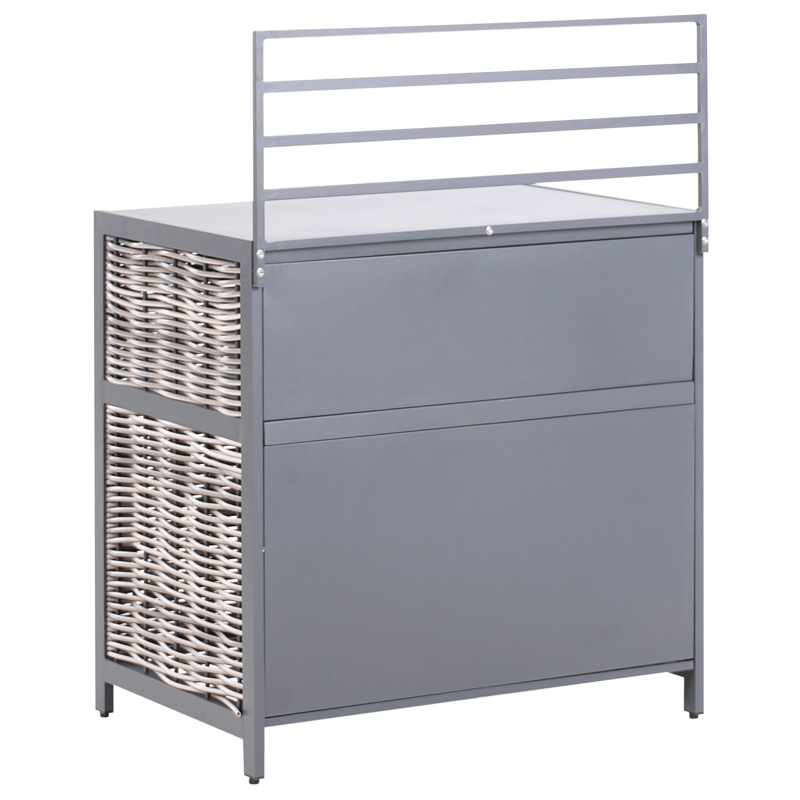 4-delt udekøkken med vask Mirador kunstflet - Grå/Beige - Have - Grill - Udekøkken - Komplette udekøkkener