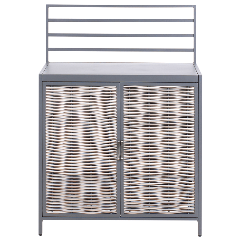 4-delt udekøkken med vask Mirador kunstflet - Grå/Beige - Have - Grill - Udekøkken - Komplette udekøkkener