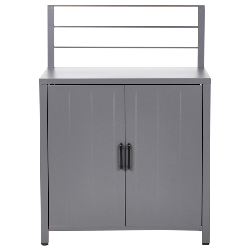 4-delt udekøkken med vask Viggiano - Grå - Have - Grill - Udekøkken - Komplette udekøkkener