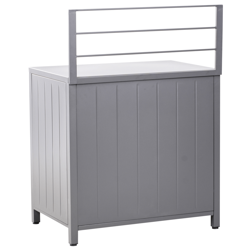 4-delt udekøkken med vask Viggiano - Grå - Have - Grill - Udekøkken - Komplette udekøkkener