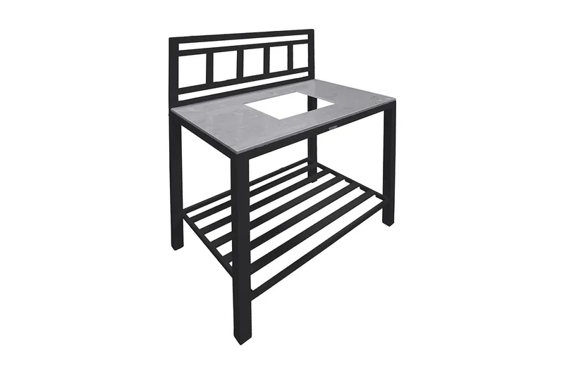 Atlantis Midterdel til Udekøkken 90x60 cm Sort, Venture Home