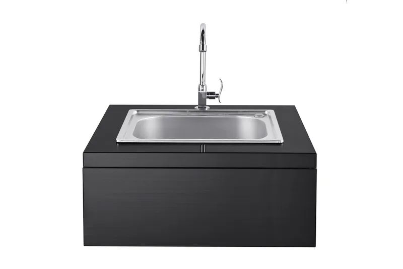 Nordic Line Black Integrerbar Vaskmodul Sort, MyOutdoorKitchen