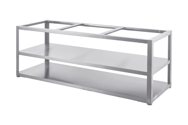 Nordic Line Stainless Basmodul 180 cm 3 Moduler Rustfri Stål - MyOutdoorKitchen - Have - Grill - Udekøkken - Byg dit eget udekøkken