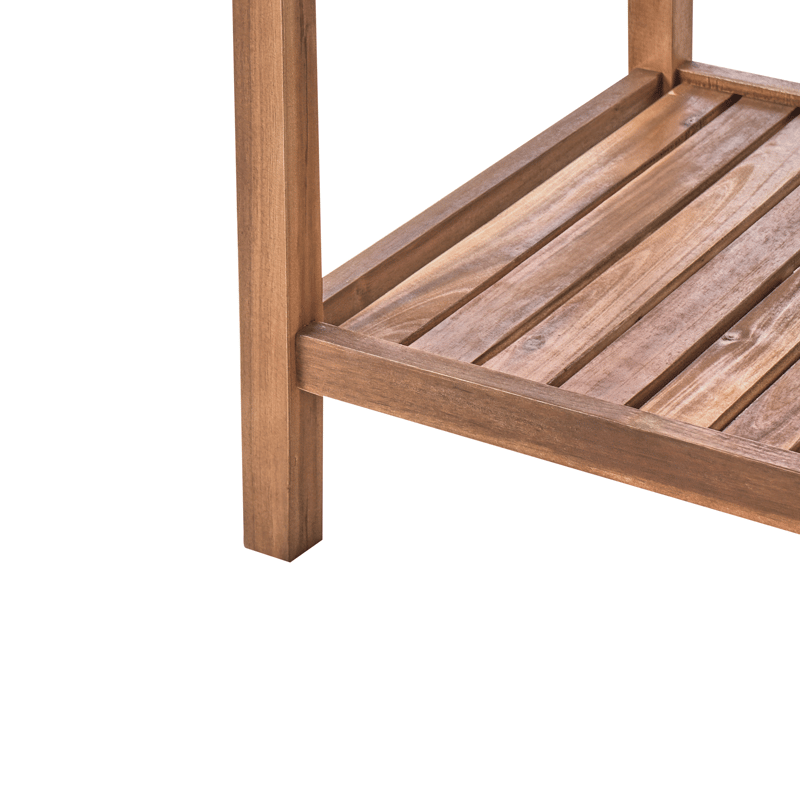 Køkkenø med vask til udendørs brug Brucoli akacietræ - Brun/Grå/Sort/Sølv - Have - Grill - Udekøkken - Komplette udekøkkener