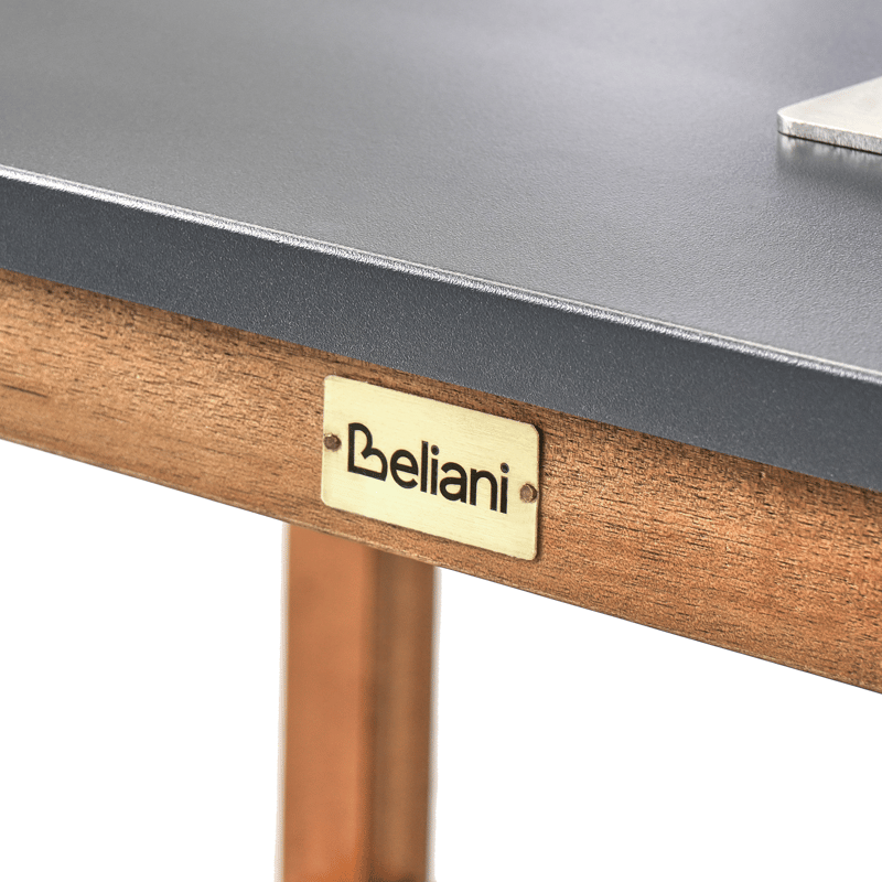 Køkkenø med vask til udendørs brug Brucoli akacietræ - Brun/Grå/Sort/Sølv - Have - Grill - Udekøkken - Komplette udekøkkener