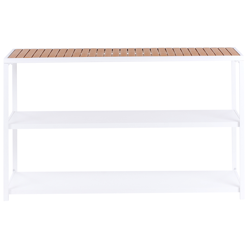 Køkkenø til udendørs brug Avetrana Stål - Hvid/Brun - Have - Grill - Udekøkken - Komplette udekøkkener