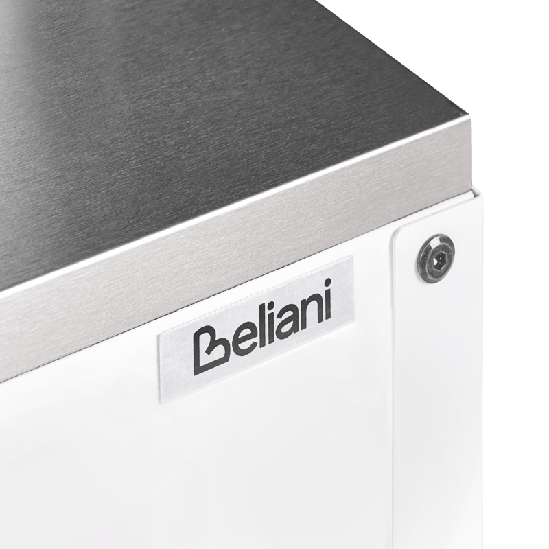 Køkkenskab med vask til udendørs brug Maenza Stål - Hvid/Sort - Have - Grill - Udekøkken - Komplette udekøkkener