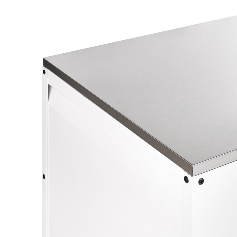 Køkkenskab til udendørs brug Maenza - Hvid/Sølv - Have - Grill - Udekøkken - Komplette udekøkkener