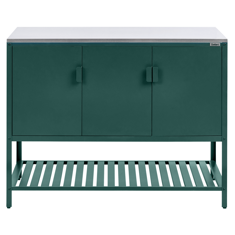 Køkkenskab til udendørs brug Maenza Stål - Grøn/Sølv - Have - Grill - Udekøkken - Komplette udekøkkener