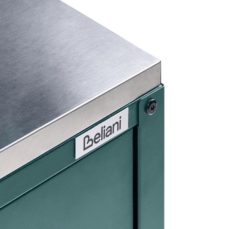 Køkkenskab til udendørs brug Maenza Stål - Grøn/Sølv - Have - Grill - Udekøkken - Komplette udekøkkener