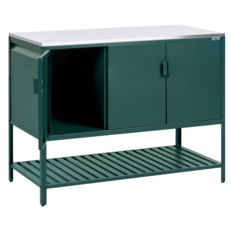 Køkkenskab til udendørs brug Maenza Stål - Grøn/Sølv - Have - Grill - Udekøkken - Komplette udekøkkener