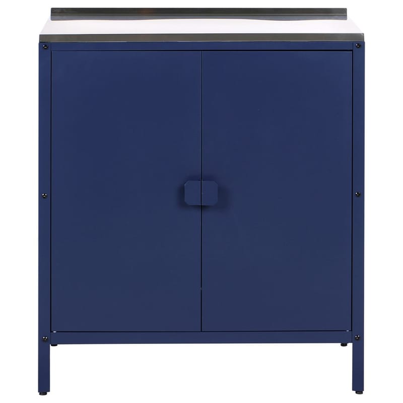 Køkkenskab Vilama - Blå, Sølv - Have - Grill - Udekøkken - Komplette udekøkkener