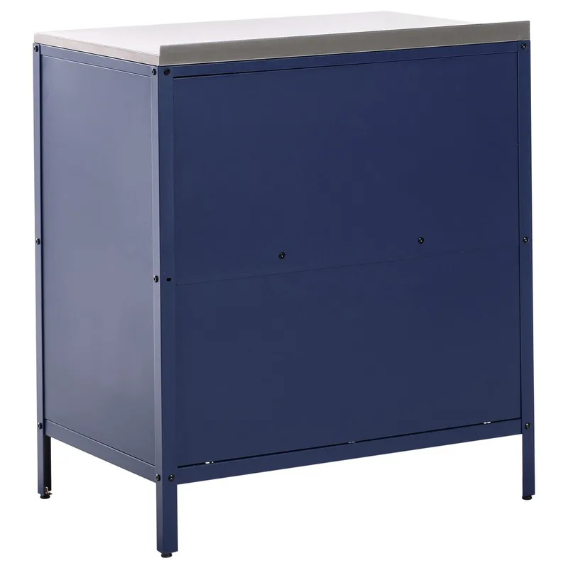 Køkkenskab Vilama - Blå, Sølv - Have - Grill - Udekøkken - Komplette udekøkkener