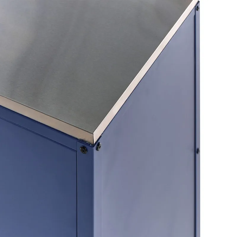 Køkkenskab Vilama - Blå, Sølv - Have - Grill - Udekøkken - Komplette udekøkkener