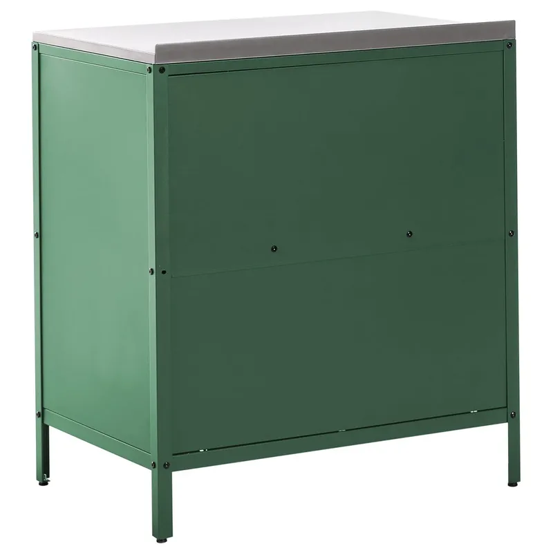 Køkkenskab Vilama - Grøn, Sølv - Have - Grill - Udekøkken - Komplette udekøkkener