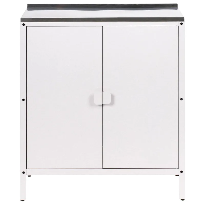 Køkkenskab Vilama - Hvid, Sølv - Have - Grill - Udekøkken - Komplette udekøkkener