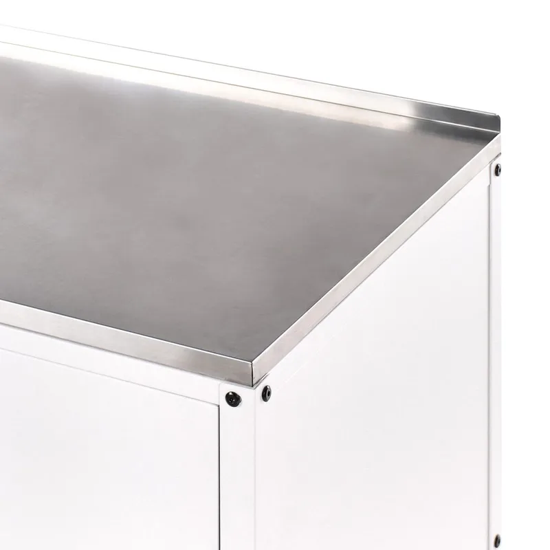 Køkkenskab Vilama - Hvid, Sølv - Have - Grill - Udekøkken - Komplette udekøkkener