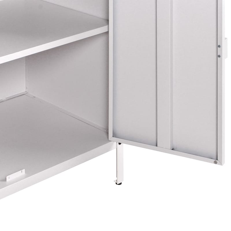 Køkkenskab Vilama - Hvid, Sølv - Have - Grill - Udekøkken - Komplette udekøkkener