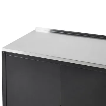Køkkenskab Vilama - Sort, sølv - Have - Grill - Udekøkken - Komplette udekøkkener