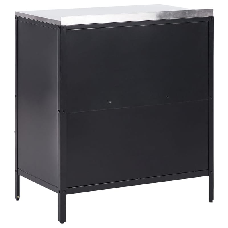 Køkkenskab Vilama - Sort, sølv - Have - Grill - Udekøkken - Komplette udekøkkener