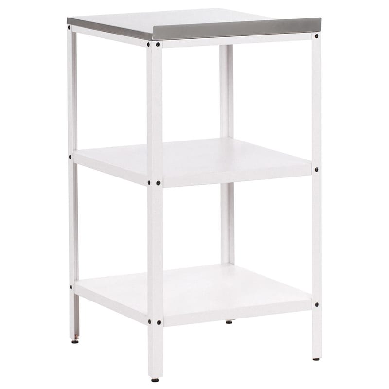 Lille køkkenø Vilama - Hvid, Sølv - Have - Grill - Udekøkken - Komplette udekøkkener