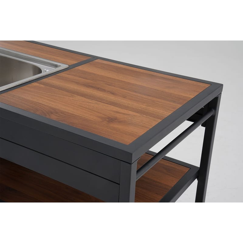 Outdoor Kitchen Module HOME4YOU - Grå - Have - Grill - Udekøkken - Komplette udekøkkener